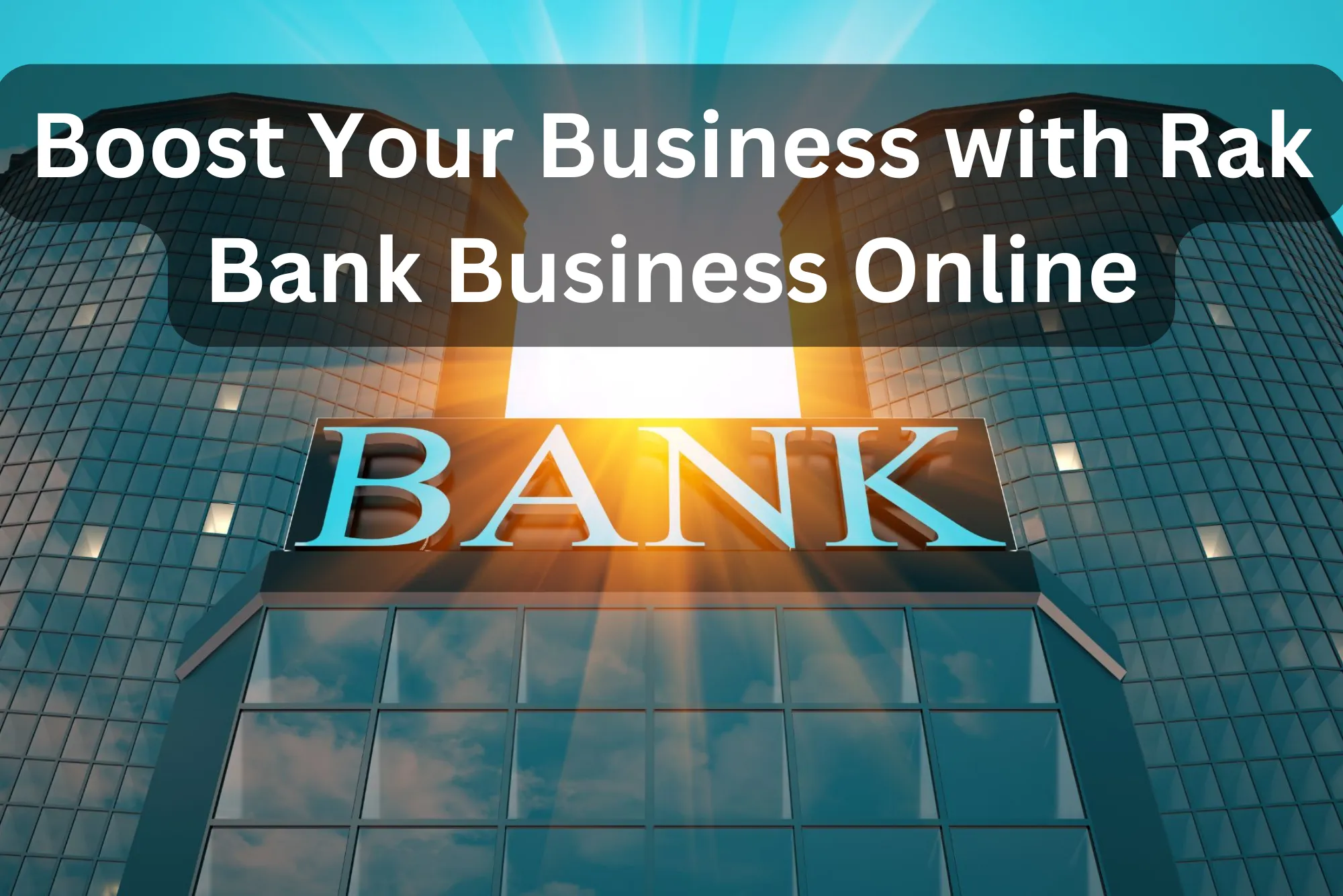 Boost Your Business with Rak Bank Business Online